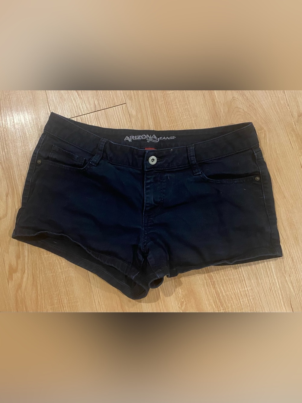 Arizona Jean Company Black Denim Short Shorts